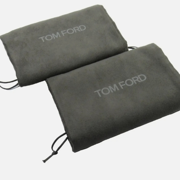 Authentic Tom Ford Sueded Drawstring Dust Bag. Fully lined, Gray 15" x 7.5" - Picture 5 of 5